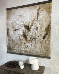 Creased paper Plumeros panel - Limited Edition