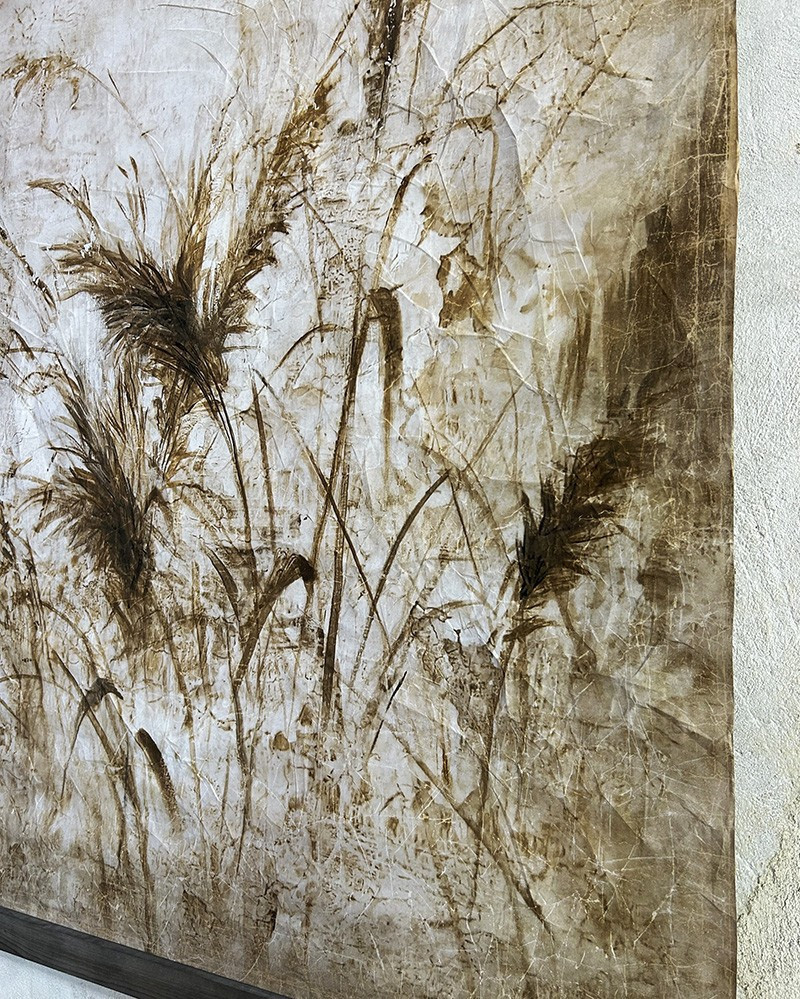 Creased paper Plumeros panel - Limited Edition