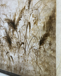Creased paper Plumeros panel - Limited Edition