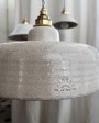 Enamelled sandstone Vanilla Ursule pendant lamp