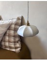 Porcelain Matte White Maria pendant lamp by Enamoura