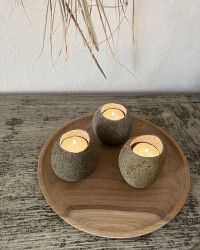 Plateau de décoration en teck