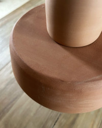 Terracotta Ceramic Pendant Lamp Mlle Louise by The Gentle Factory