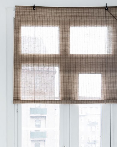 Bamboo Brown Fine blind roller curtain