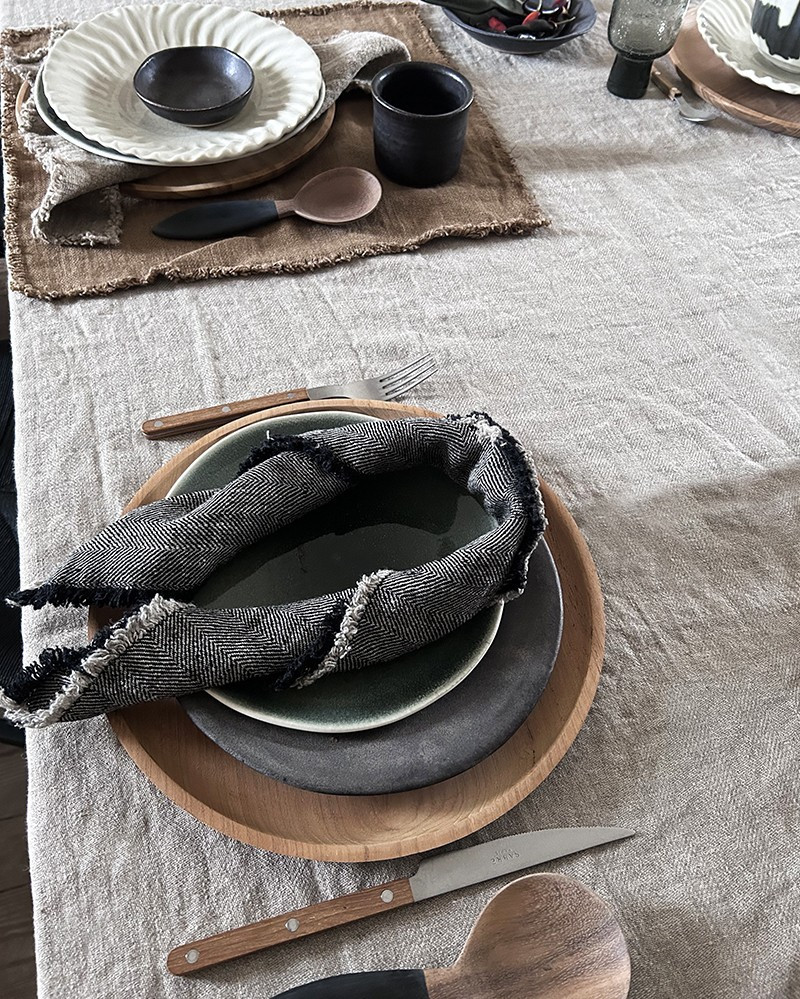 Linen Aquavireo napkin