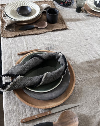 Linen Aquavireo napkin