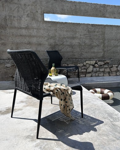 Rope & metal Triana outdoor lounge chair