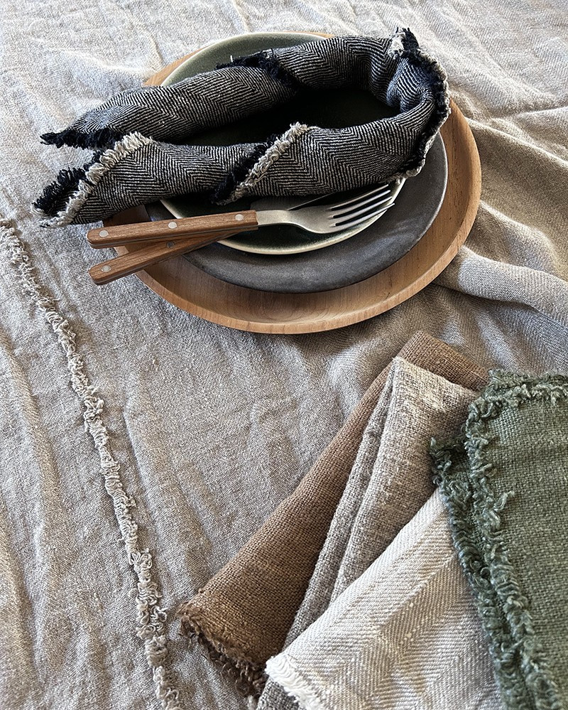 Linen Aquavireo napkin