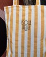 Coton canvas Isola Bella shopping bag La Maison Pernoise x Les Toiles du Soleil - handmade