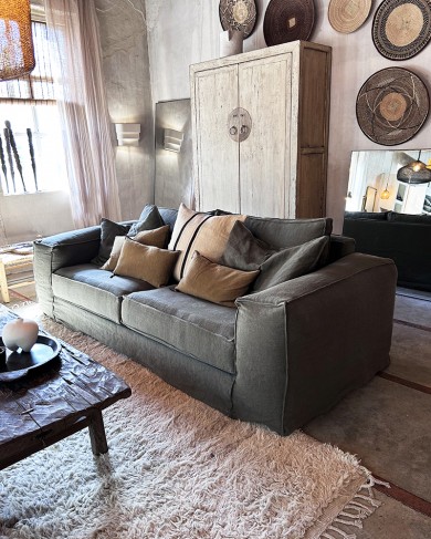 Linen Lounge Sofa Cologne 4PL