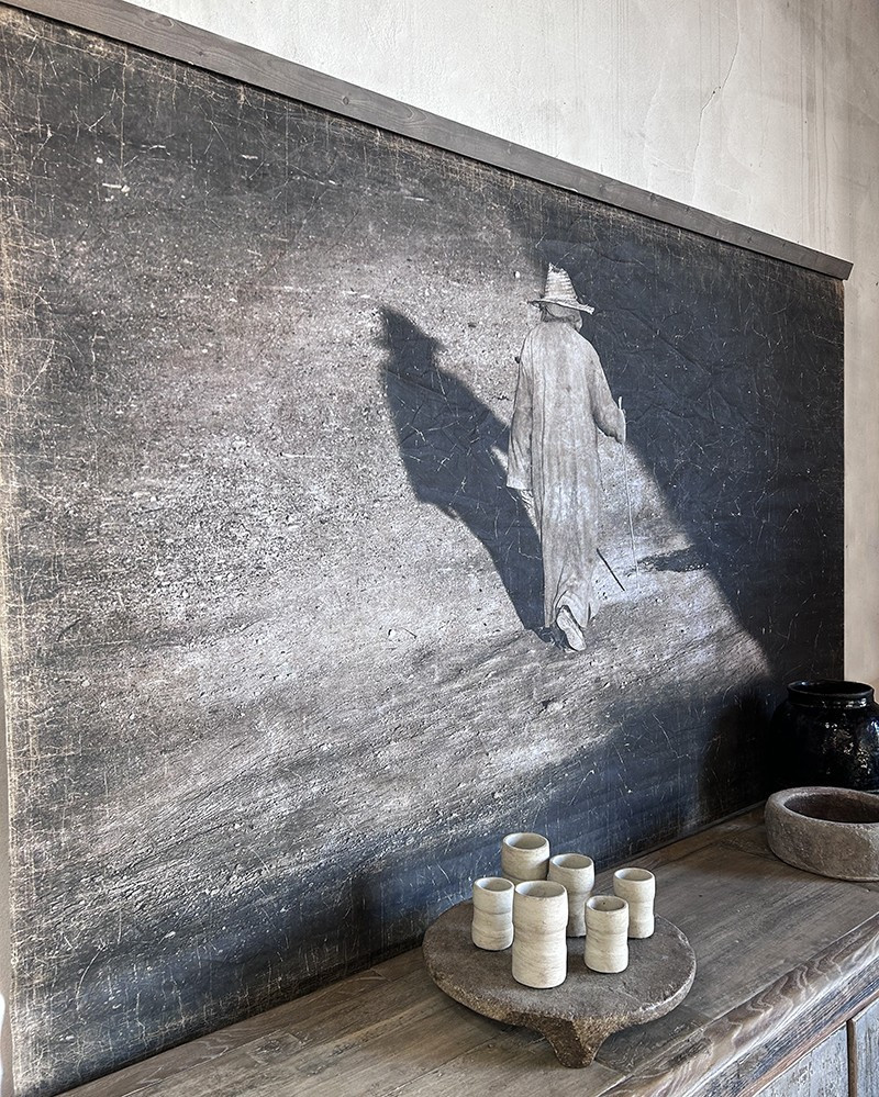 Creased paper Marcheur panel - Limited Edition